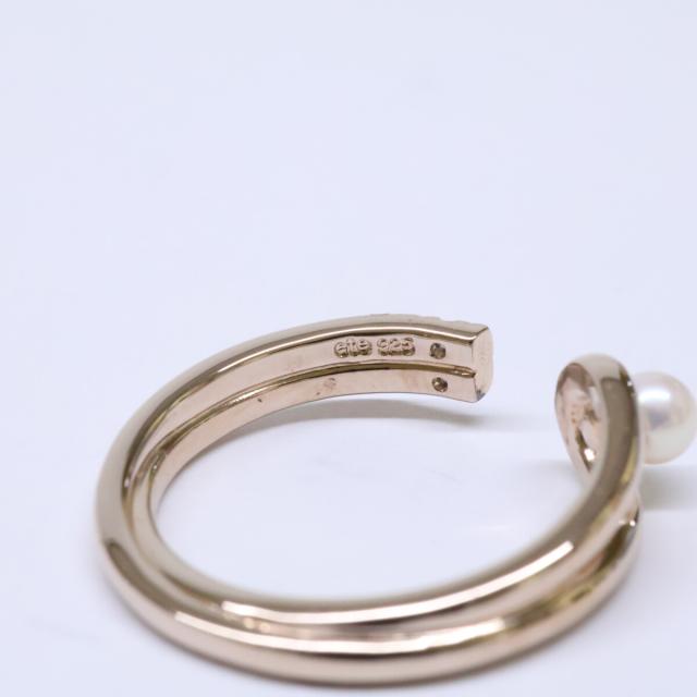 ete エテ イヤリング SV925＋ミストピンクゴールド/プラチナコーティング レディース