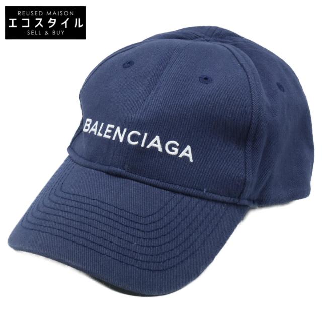 BALENCIAGA バレンシアガ 帽子 L 59 ネイビー メンズ