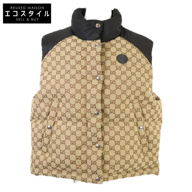 GUCCI グッチ ベスト 36 ベージュ/ブラック レディース
