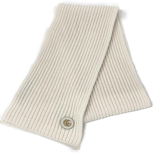 GUCCI グッチ マフラー 25×180cm ホワイト レディース_1