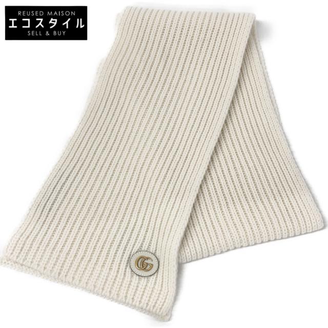 GUCCI グッチ マフラー 25×180cm ホワイト レディース