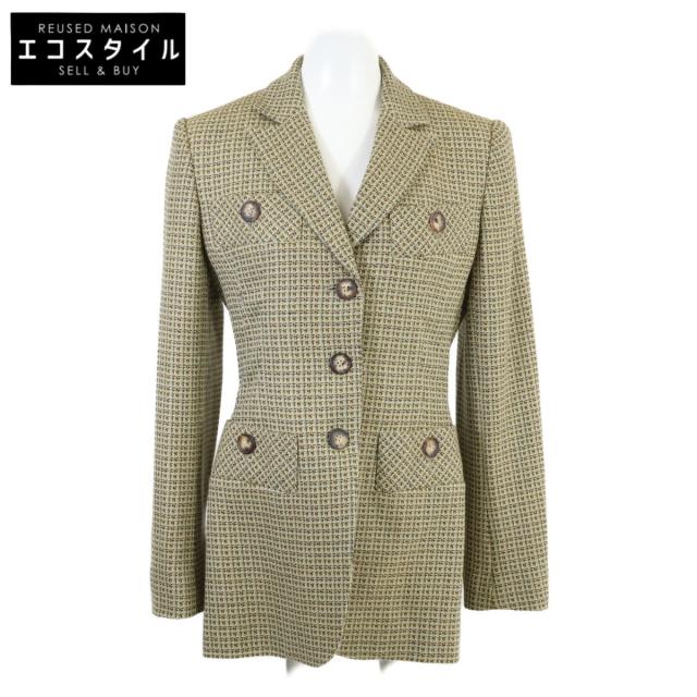HERMES エルメス ジャケット 36 グリーン レディース