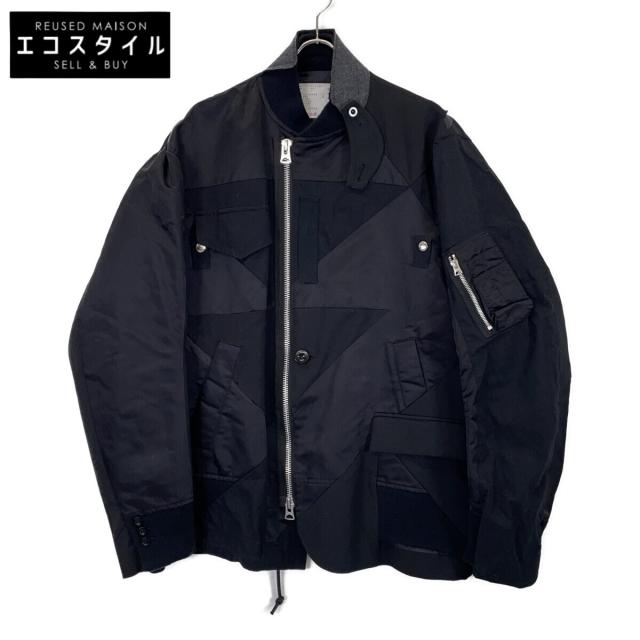 sacai サカイ ジャケット 4 ブラック メンズ