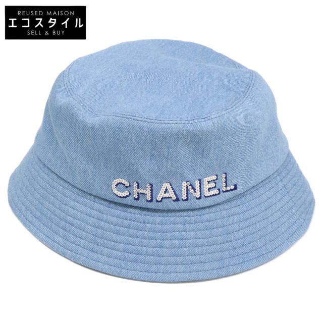 CHANEL シャネル 帽子 L スカイブルー レディース 【公式通販】