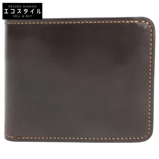 WILDSWANS ワイルドスワンズ 二つ折り財布（小銭入れあり） - ダークコニャック メンズ