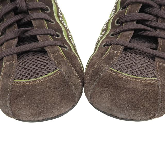 LOUIS VUITTON ルイヴィトン シューズ 7 1/2 ブラウン/グリーン メンズ_4