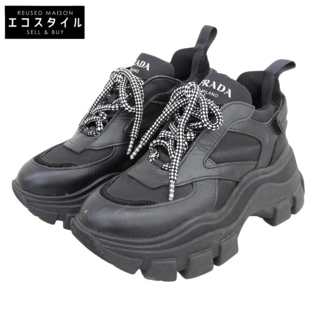 PRADA プラダ シューズ 35 1/2 ブラック レディース