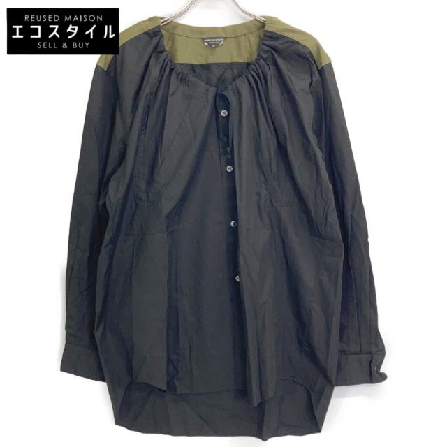 COMMEdesGARCONS HOMME PLUS コムデギャルソンオムプリュス トップス M ブラック×カーキ メンズ
