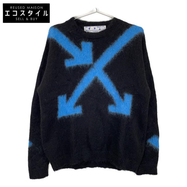 OFF-WHITE オフホワイト トップス XS ブラック×ブルー メンズ