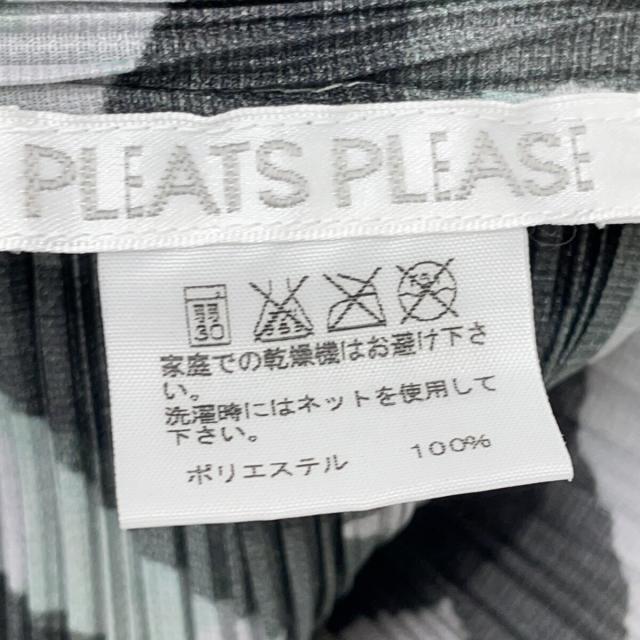 PLEATS PLEASE プリーツプリーズ ワンピース 2 ブラック×グレー レディース_3
