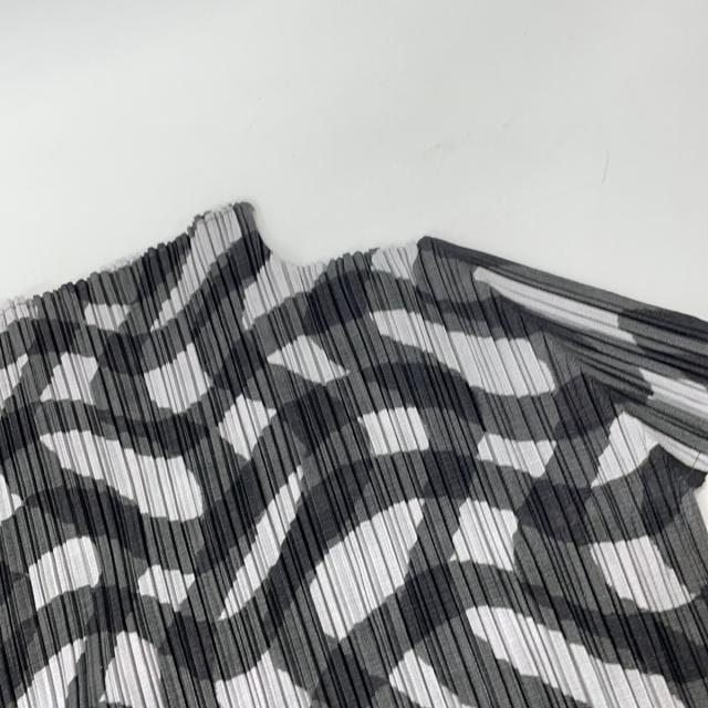 PLEATS PLEASE プリーツプリーズ ワンピース 2 ブラック×グレー レディース_5