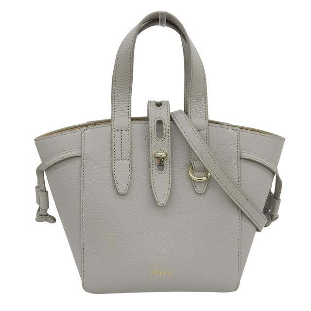 FURLAフルラ　グレー　レザーハンドバッグ FURLA フルラ ハンドバッグ グレー レディース 【公式通販】