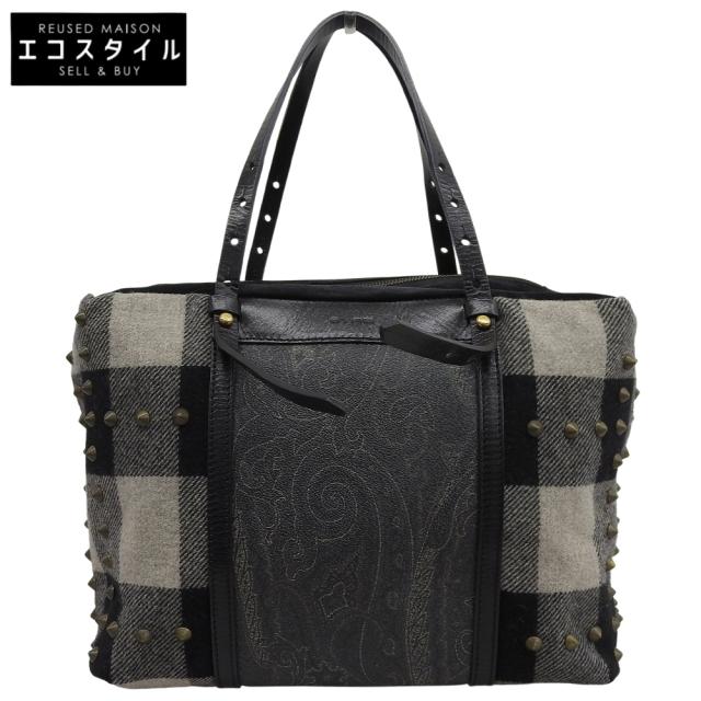 ETRO エトロ ハンドバッグ ブラック/グレー系 レディース