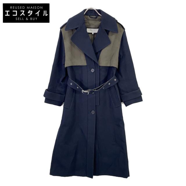 3.1 Phillip lim スリーワンフィリップリム コート XS ネイビー カーキ レディース