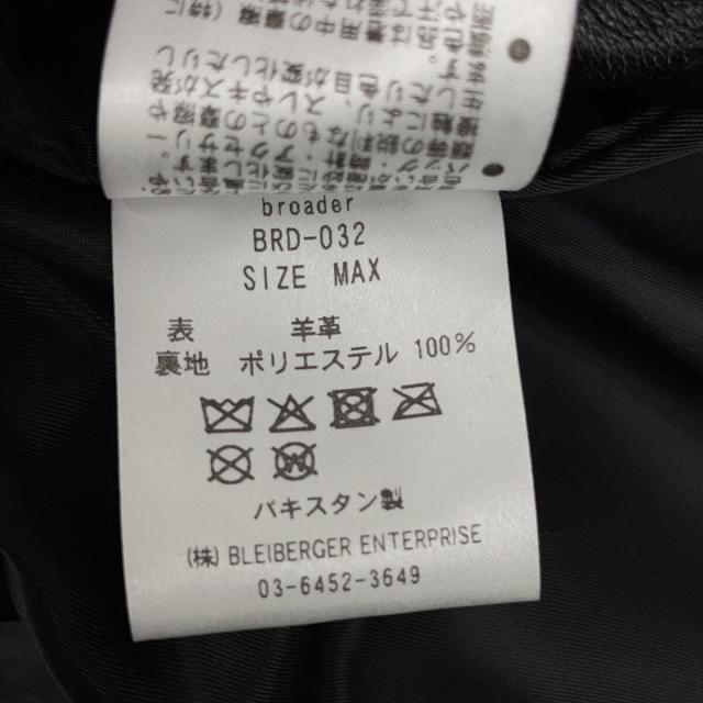 broader ブローダー ジャケット MAX ブラック メンズ_5