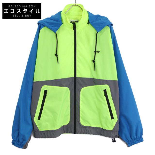 MSGM エムエスジーエム ジャケット S ブルー×イエロー メンズ 【公式通販】
