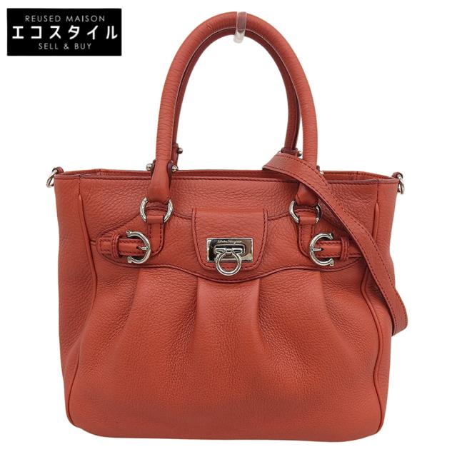 Salvatore Ferragamo サルヴァトーレフェラガモ ハンドバッグ オレンジ レディース