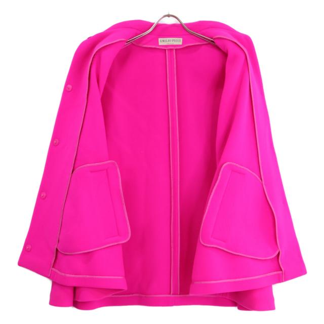 EMILIO PUCCI.ピンクのジャケットsize.38、新品未使用品 Emilio Pucci エミリオプッチ ジャケット I:38 ピンク レディースの