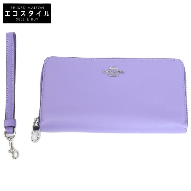 COACH コーチ 長財布（小銭入れあり） ライトバイオレット レディース