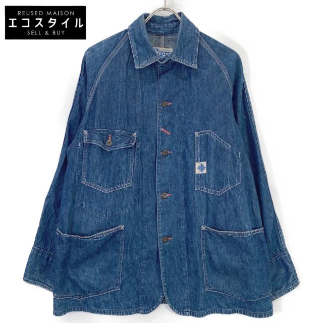 POST OVERALLS ポストオーバーオールズ トップス S インディゴ メンズ