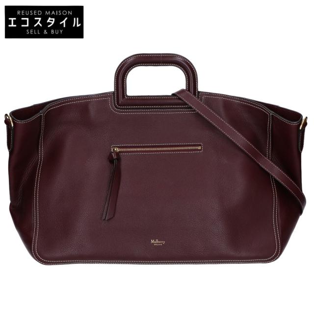 Mulberry マルベリー　バーガンディ ビジネスバッグ Mulberry | Small Soft Bayswater | Black Cherry Heavy Grain | Bayswater