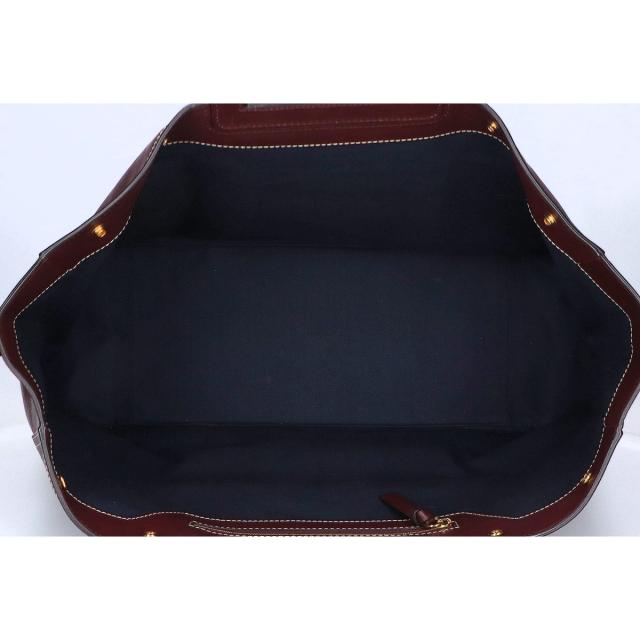 MULBERRY マルベリー トートバッグ バーガンディxゴールド金具