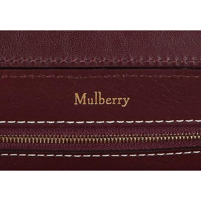MULBERRY マルベリー トートバッグ バーガンディxゴールド金具