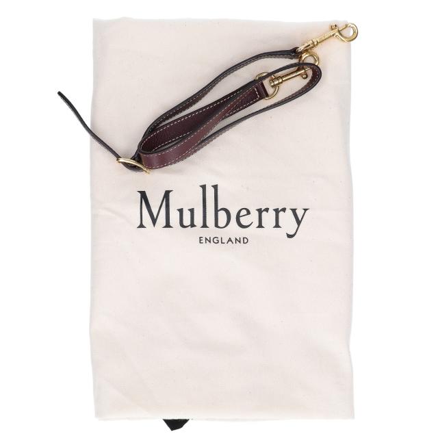 MULBERRY マルベリー トートバッグ バーガンディxゴールド金具