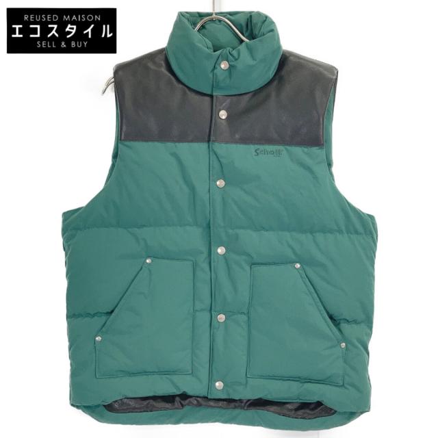 SCHOTT ショット ベスト M グリーン メンズ