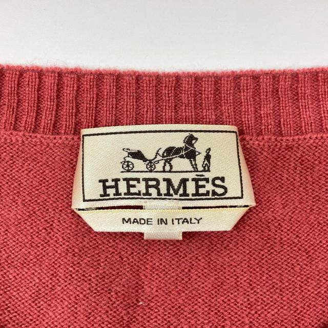HERMES エルメス トップス XL ピンク メンズ