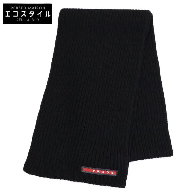 PRADA SPORT プラダスポーツ マフラー ブラック メンズ 14,571円