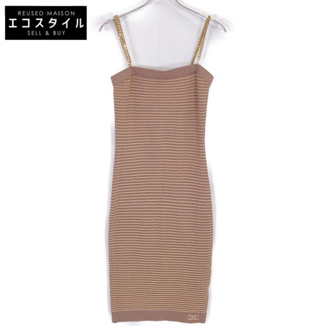 ELISABETTA FRANCHI エリザベッタフランキ ワンピース 42 ブラウン レディース