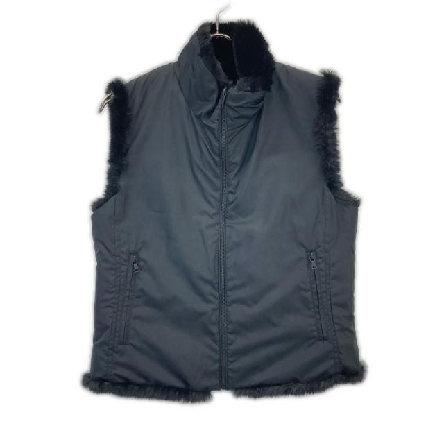 HYSTERIC GLAMOUR ヒステリックグラマー ボアベスト HYSTERIC GLAMOUR ヒステリックグラマー ベスト M ブラック レディース