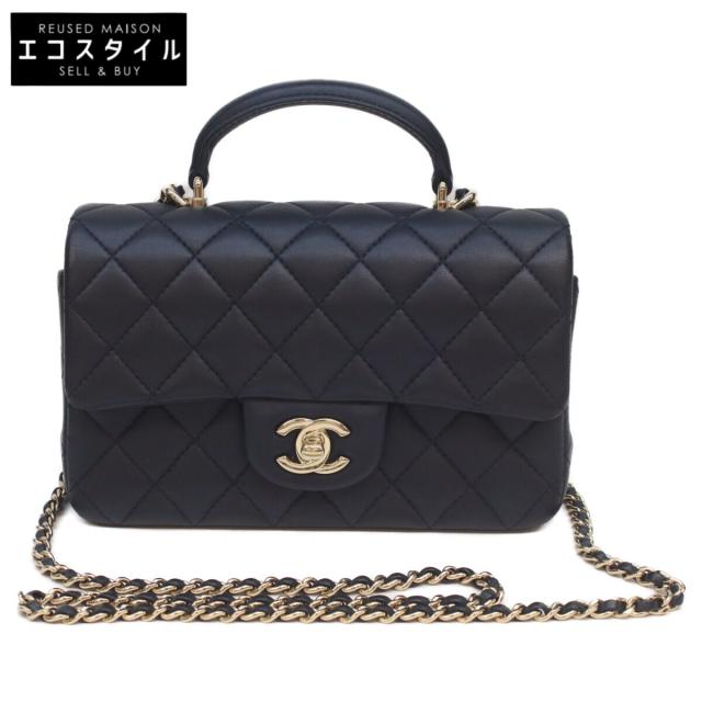 CHANEL シャネル ショルダーバッグ ネイビー レディース