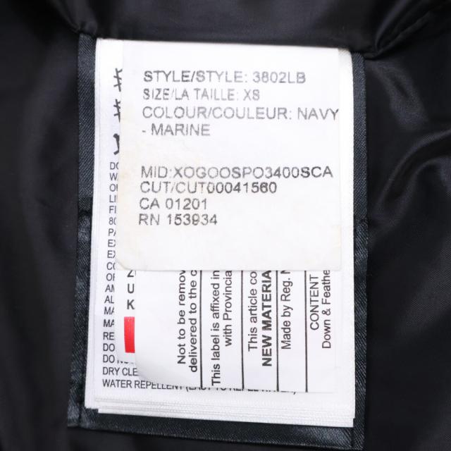 CANADA GOOSE カナダグース コート XS/TP ネイビー レディース_5