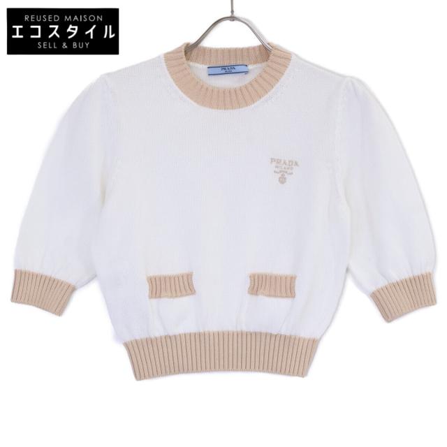 PRADA プラダ トップス 38 ホワイト/ベージュ レディース 【公式通販】