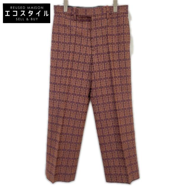 GUCCI グッチ ボトムス 46 レッド×パープル レディース