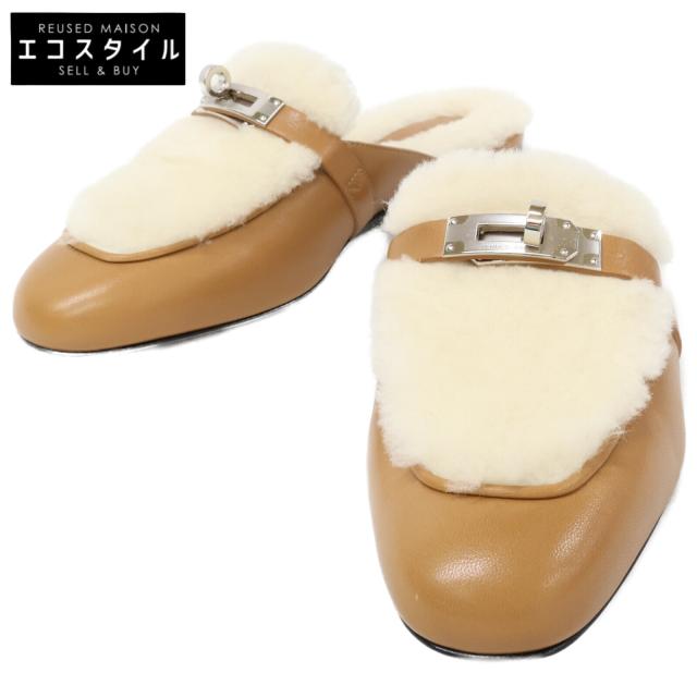 HERMES エルメス シューズ 36 ナチュラル / エクリュ レディース