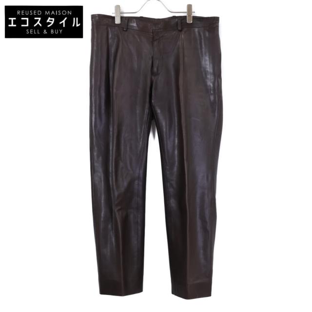 HERMES エルメス ボトムス 46 ダークブラウン メンズ