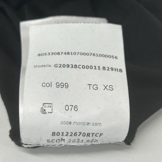 MONCLER モンクレール トップス XS ブラック レディース