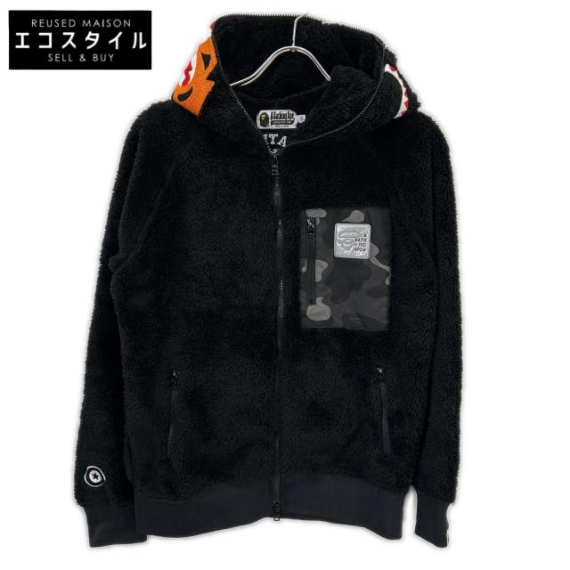 A BATHING APE アベイシングエイプ トップス ブラック メンズ