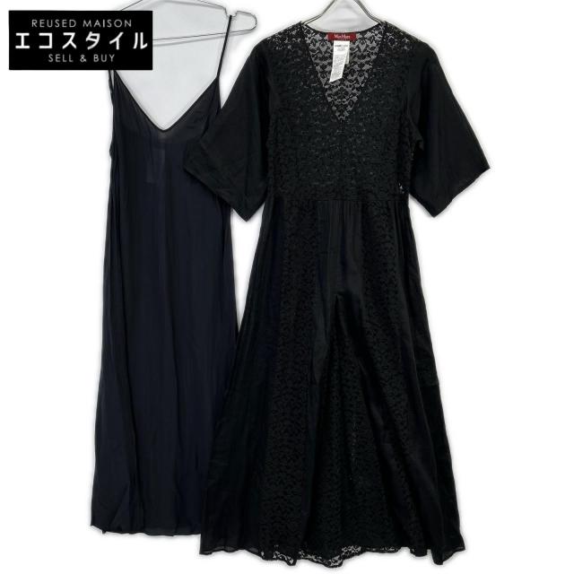 MAXMARA STUDIO マックスマーラスタジオ ワンピース 36 ブラック レディース