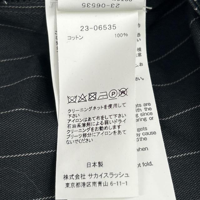 sacai サカイ スカート 2 ブラック／ネイビー レディース_4