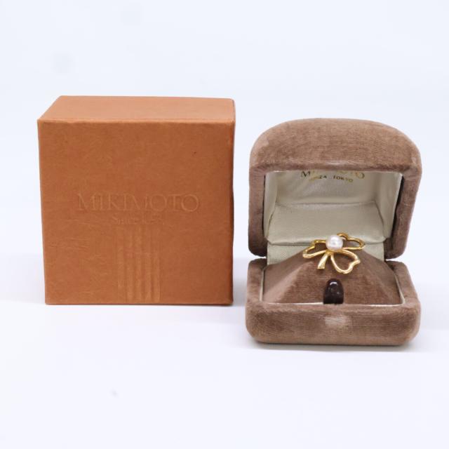 MIKIMOTO ミキモト ブローチ イエローゴールド レディース_8