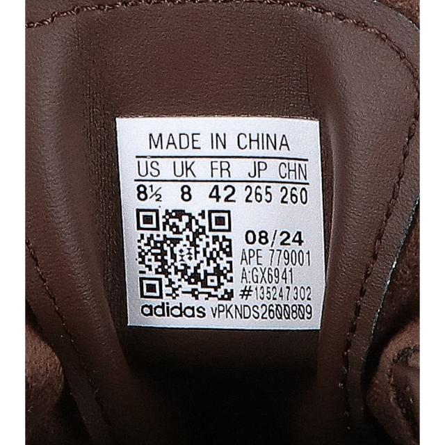 adidas アディダス シューズ US8 1/2 ダークブラウン メンズ_7