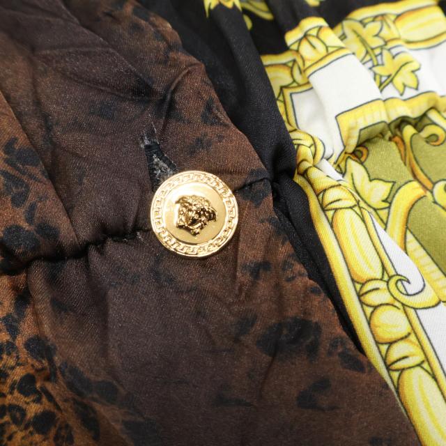 GIANNI VERSACE ジャンニ ヴェルサーチ ワンピース 48 ブラウンxホワイト レディース_7