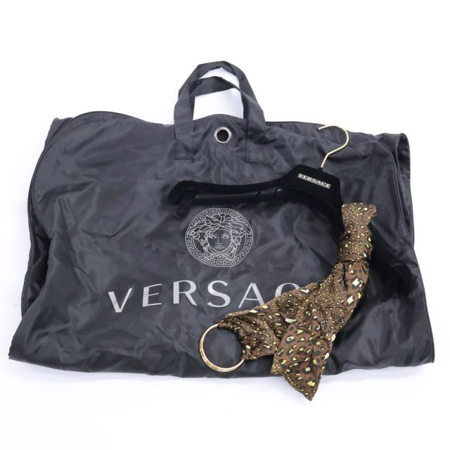GIANNI VERSACE ジャンニ ヴェルサーチ ワンピース 48 ブラウンxホワイト レディース_9