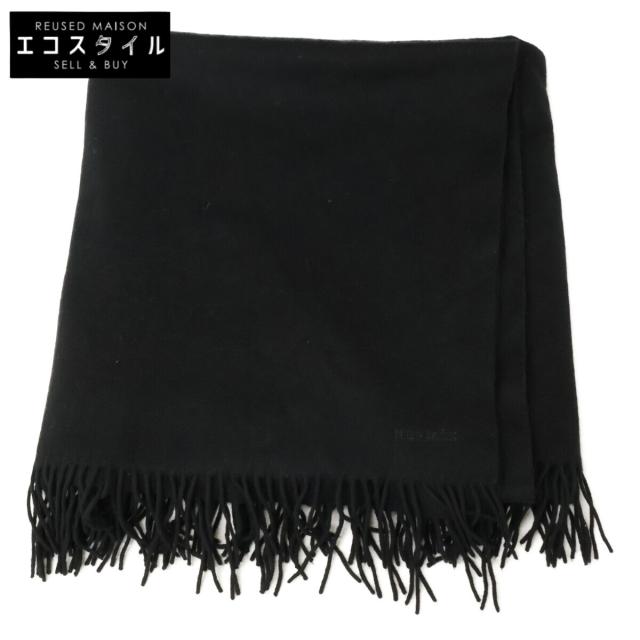 HERMES エルメス ストール ブラック レディース