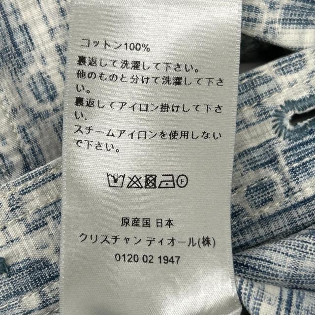 DIOR ディオール トップス 37 ブルー×ホワイト メンズ_6