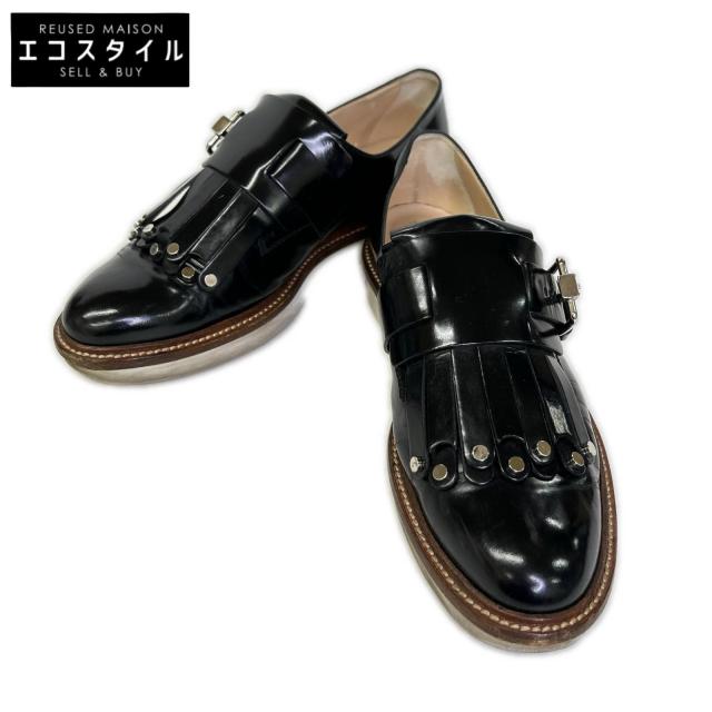 TODS トッズ シューズ 37 ブラック レディース